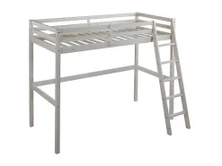 Hoogslaper Gedeon Ii - 90 X 190 Cm - Massief Grenen - Gebleekt + Matras-Vente-unique Clearance