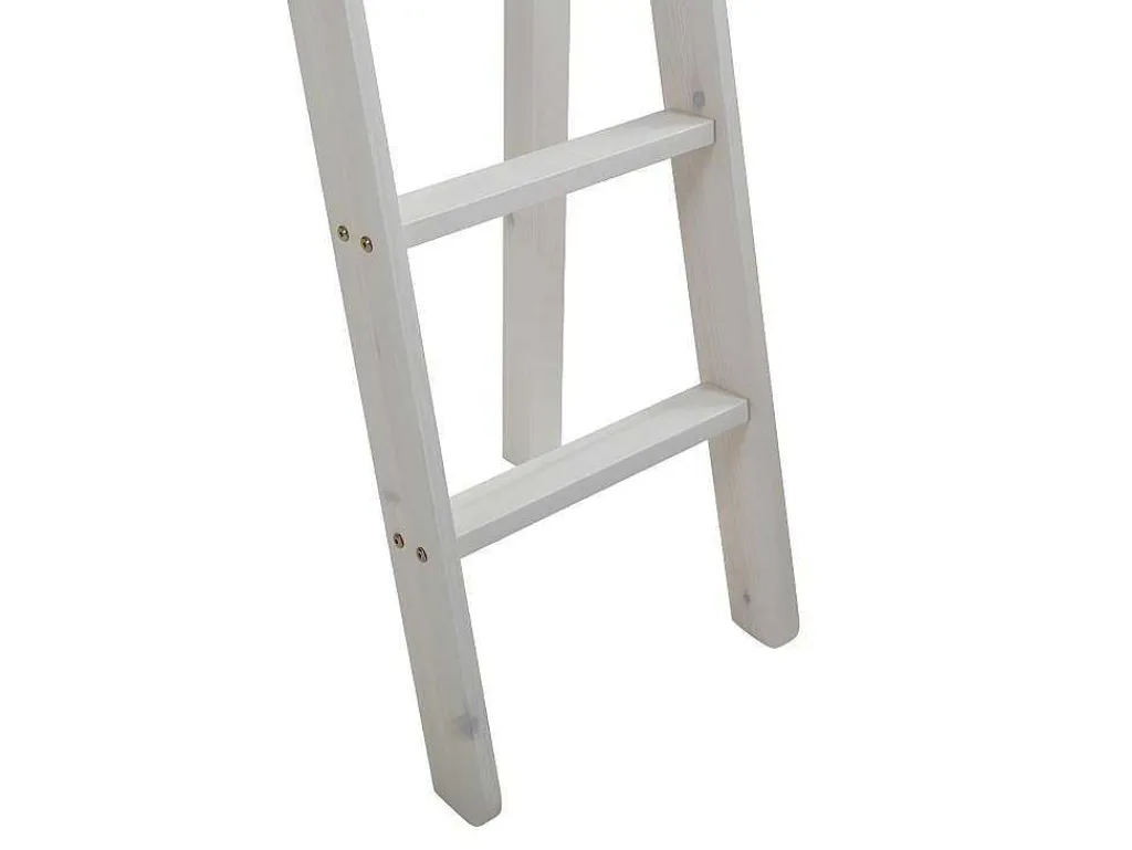 Hoogslaper Gedeon Ii - 90 X 190 Cm - Met Bureau - Massief Grenen - Gebleekt + Matras-Vente-unique New