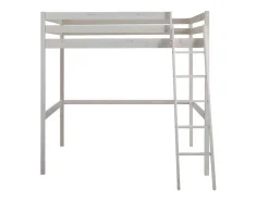 Hoogslaper Gedeon Ii - 140 X 190 Cm - Massief Grenen - Gebleekt + Matras-Vente-unique Discount