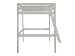 Hoogslaper Gedeon Ii - 140 X 190 Cm - Massief Grenen - Gebleekt + Matras-Vente-unique Discount