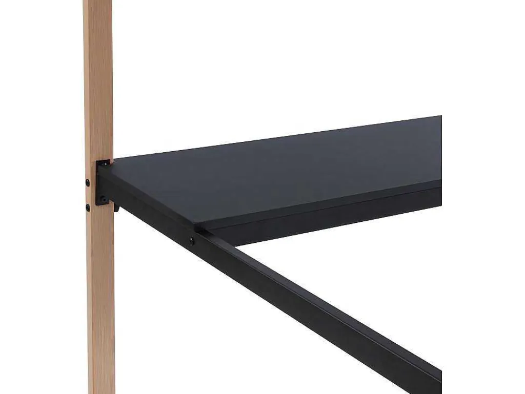 Hoogslaper Malicia - 90 X 190 Cm - Met Hoekbureau - Zwart En Eiken-Vente-unique