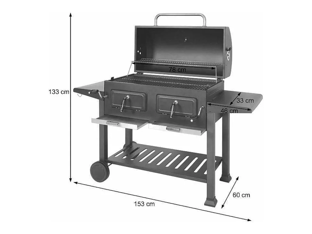 Houtskoolbarbecue Mcw-K94-Vente-unique Clearance