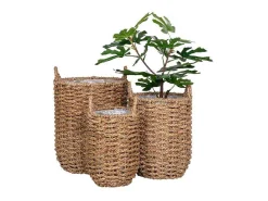 Hue Planten Schuilplaatsen Set Van 3 Stuks. Buitenshuis Naturel.-Vente-unique Sale