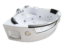 Hydromassage Chromotherapiebad 140 X 140 Cm Met Verwarming En Dubbele Pomp 20 Jets Camelia-ELITESHOPPING Hot