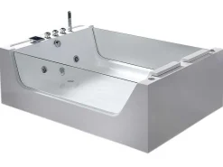Hydromassagebad Met 2 Panoramische Glazen 170 X 120 Cm 8 Jets Gemma-ELITESHOPPING Hot