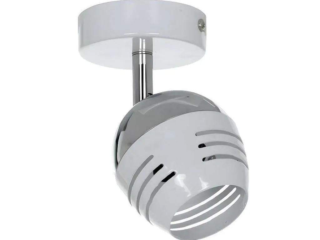 Hypnos Plafondlamp, Chroom, Wit, 14,5X8X12 Cm,-EPIKASA New