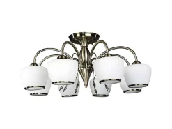 Imola Hanglamp, Messing, Wit, 75X75X30 Cm,-EPIKASA Outlet