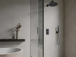 Inbouw Douche Met Thermostatische Mengkraan - Mat Zwart - Timavo-Shower & Design Online