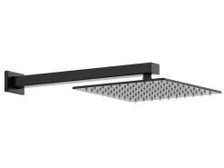 Inbouw Douche Met Thermostatische Mengkraan En Vaste Wandhouder - Mat Zwart - Terek-Shower & Design Best