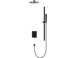 Inbouwdoucheset Met Thermostatische Mengkraan En Verstelbare Wandhouder - Mat Zwart - Terek-Shower & Design New