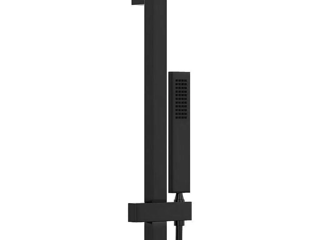 Inbouwdoucheset Met Thermostatische Mengkraan En Verstelbare Wandhouder - Mat Zwart - Terek-Shower & Design New