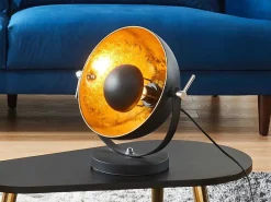 Industriele Lamp Movie - H37 Cm - Tweekleurig Goud En Zwart Van Het Merk Inside Art-OZAIA Discount