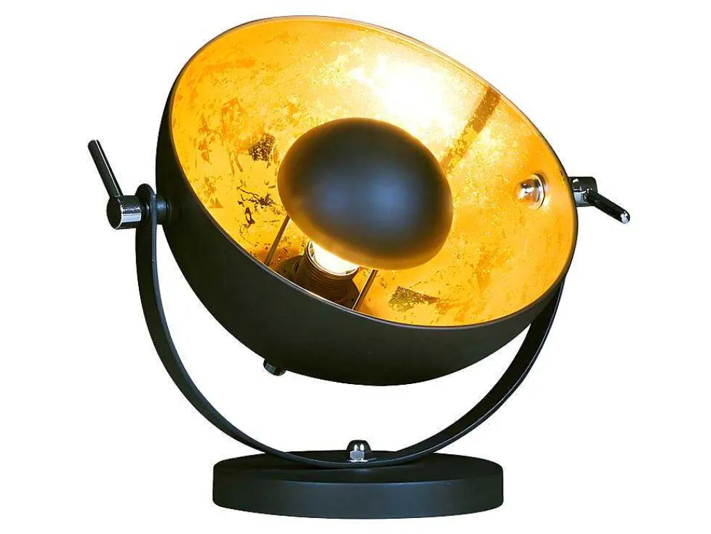 Industriele Lamp Movie - H37 Cm - Tweekleurig Goud En Zwart Van Het Merk Inside Art-OZAIA Discount