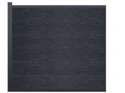 Ingraafbare Omheining H156 Cm - Set 6 Composietplaten + 1 Antracietkleurige Paal - Enola-EXPERTLAND Hot