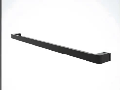 Inloopdouchescherm Met Handdoekhouder - 120 X 200 Cm - Mat Zwart - Gehard Glas - Kristen-Shower & Design New