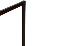 Inloopdouchewand Industriele Stijl Sefana - 140X200 Cm - Zwart-Shower & Design Online