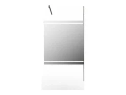 Italiaanse Douchewand Mat Zwart Met Spiegeleffect - 120 X 200 Cm - Zenado-Shower & Design Discount