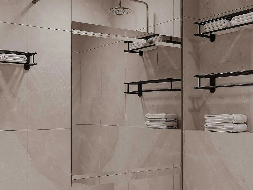 Italiaanse Douchewand Mat Zwart Met Spiegeleffect - 120 X 200 Cm - Zenado-Shower & Design Discount