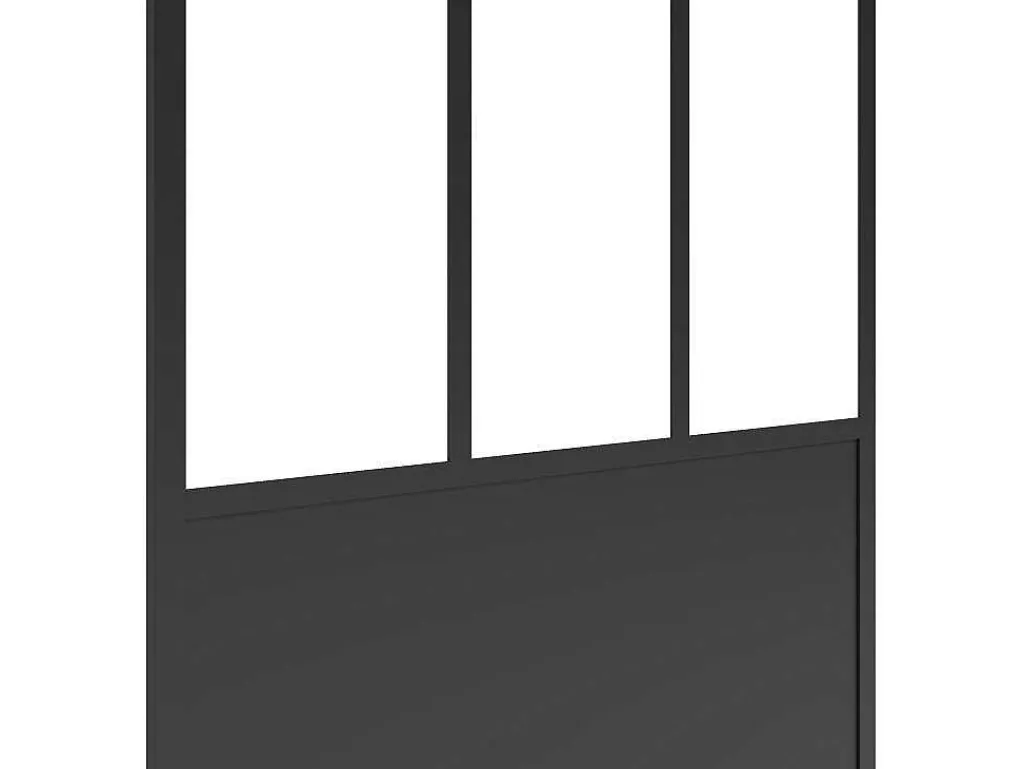 Italiaanse Douchewand Mat Zwart Met Werkplaatsstijl - 140 X 200 Cm - Urbanik-Shower & Design Best
