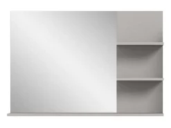 Jaru Spiegel Bad 100Cm 3 Planken Grijs,Zwart.-Vente-unique Clearance