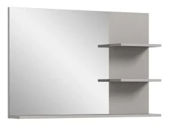 Jaru Spiegel Bad 100Cm 3 Planken Grijs,Zwart.-Vente-unique Clearance