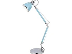 Jerona Tafellamp, Blauw, Chroom, 21X21X86 Cm,-EPIKASA Hot