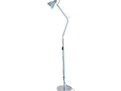 Jerona Vloerlamp, Blauw, Chroom, 27,5X27,5X180 Cm,-EPIKASA