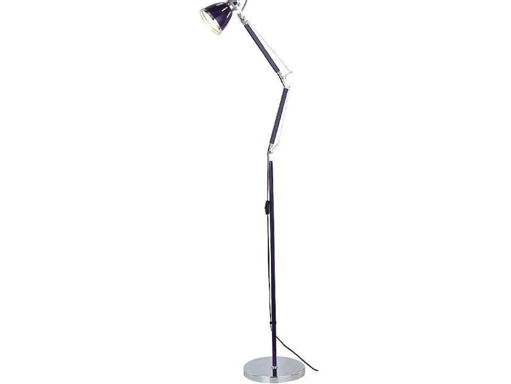 Jerona Vloerlamp, Violet, Chroom, 27,5X27,5X180 Cm,-EPIKASA Best