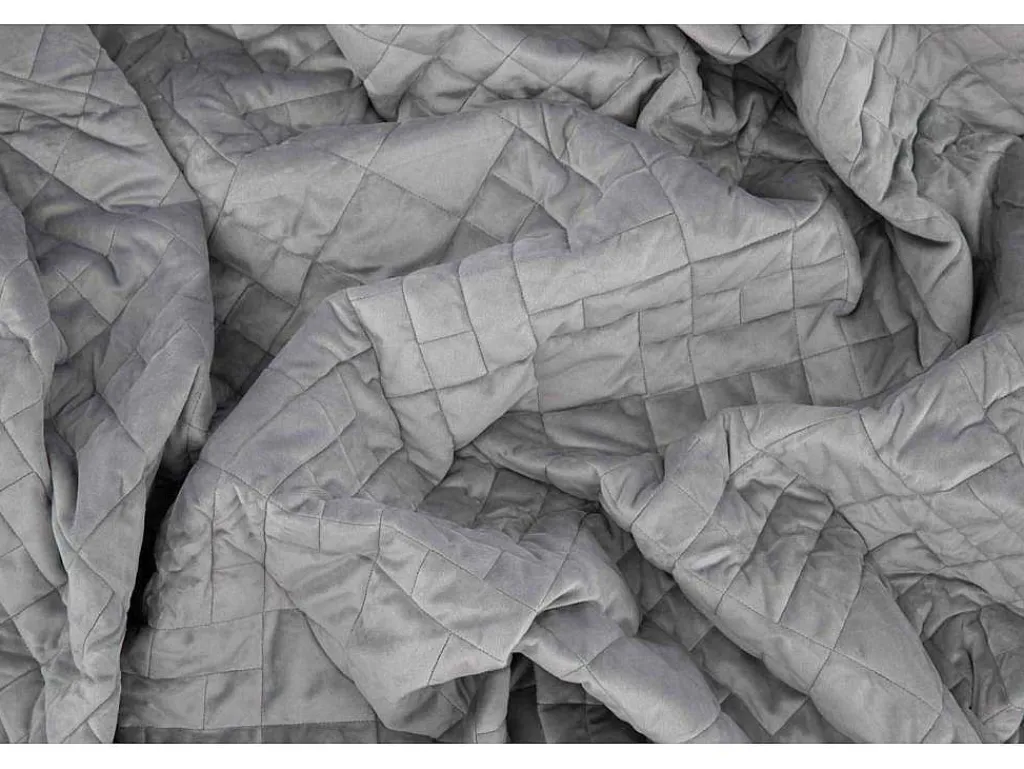 Jilly Sprei 260X260Cm Grijs.-Vente-unique Discount