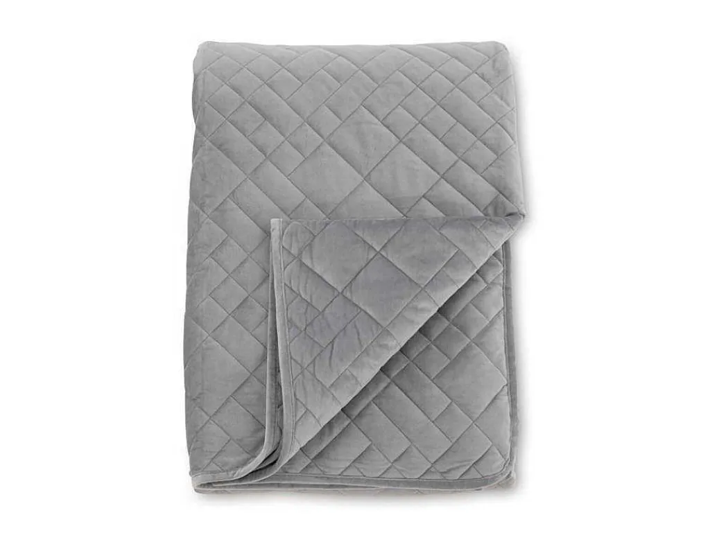 Jilly Sprei 260X260Cm Grijs.-Vente-unique Discount