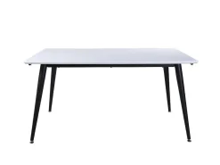 Jimmy Eetkamertafel 90X150/240Cm Met Extra Plaat Hpl Wit.-Vente-unique Discount