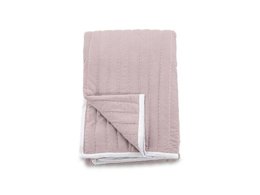 Juni Sprei 180X260Cm Oudroze, Wit.-Vente-unique Clearance
