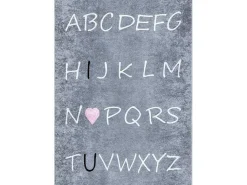 Junior 52106.801 Tapijt Wasbaar Alfabet Voor Kinderen Antislip - Grijs 120X170 Cm-RugsX New