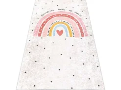 Junior 51300.802 Tapijt Wasbaar Regenboog, Stippen Voor Kinderen Antis 160X220 Cm-RugsX Discount