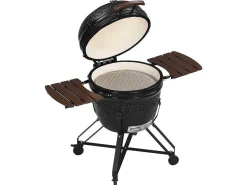 Kamado-Houtskoolbarbecue Van Keramiek En Bamboe 67 X 85 X 120 Cm - Ayumi-Vente-unique Hot