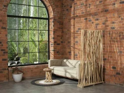 Kamerscherm Van Teakhout - B100 X D25 X H180 Cm - Naturel - Gayana-OZAIA Discount