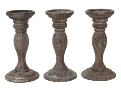 Kandelaar H361 (Set Van 3), Bruin-Vente-unique New