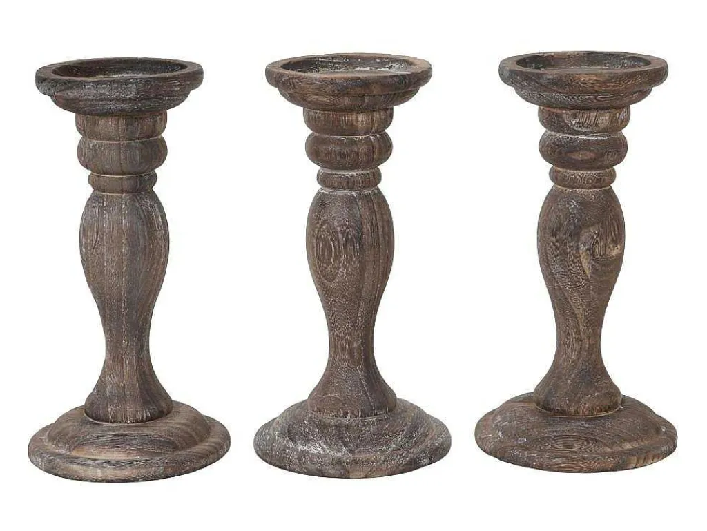 Kandelaar H361 (Set Van 3), Bruin-Vente-unique New