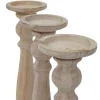 Kandelaar H360 (Set Van 3), Naturel Bruin-Vente-unique Discount