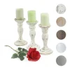 Kandelaar H361 (Set Van 3), Wit-Vente-unique Outlet