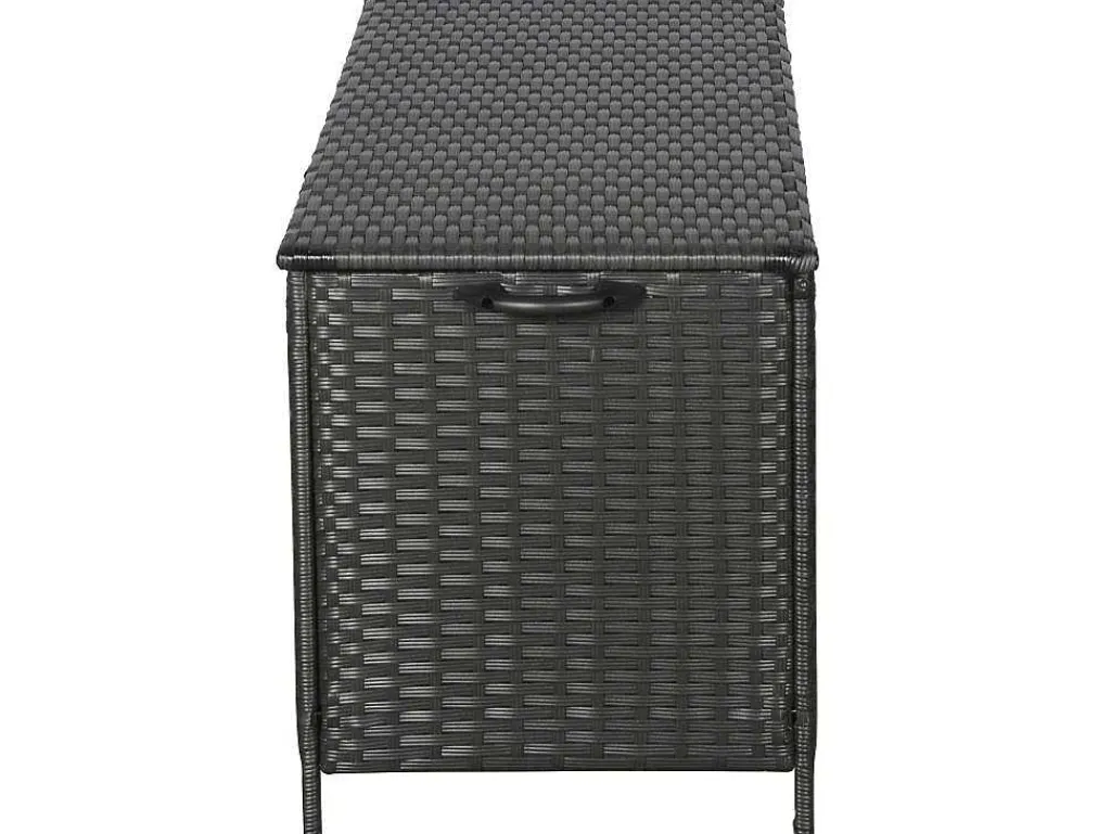 Kaplo Tuintoebehoor Kussen Opbergbox Met Wielen Zwart.-Vente-unique Hot