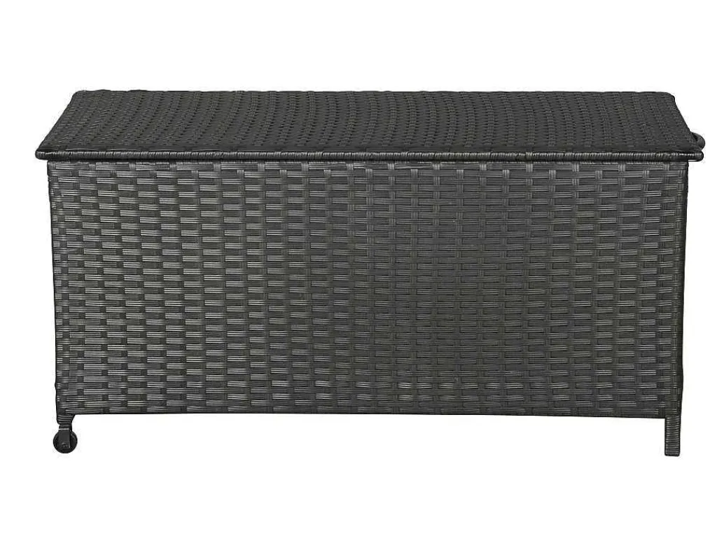 Kaplo Tuintoebehoor Kussen Opbergbox Met Wielen Zwart.-Vente-unique Hot