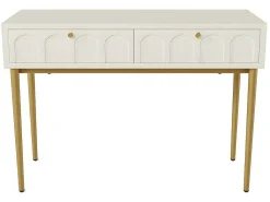 Kaptafel Met 2 Laden - In Spaanplaat - Wit-ModernLuxe Hot