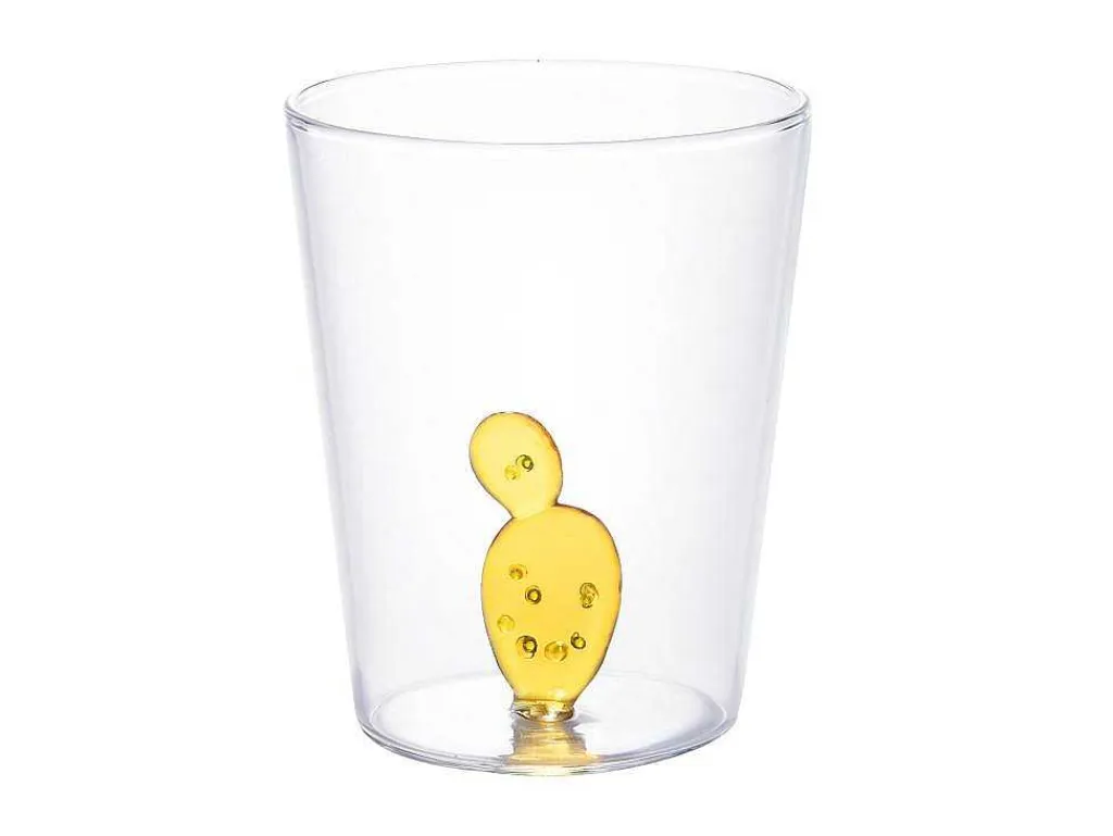 Karaf + Set Van 4 Glazen Met Cactus - Puntia-OZAIA Online
