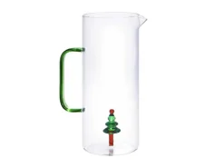 Karaf Met Kerstboom In Glas - Transparant En Groen - O14,5 X H24 - Mannie-OZAIA Clearance