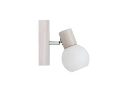 Karin Wandlamp, Eik, Chroom, Wit, 13X9,5X14,5 Cm,-EPIKASA Best