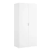 Kast Met 2 Deuren - L81 Cm - Wit - Listowel-Vente-unique Best