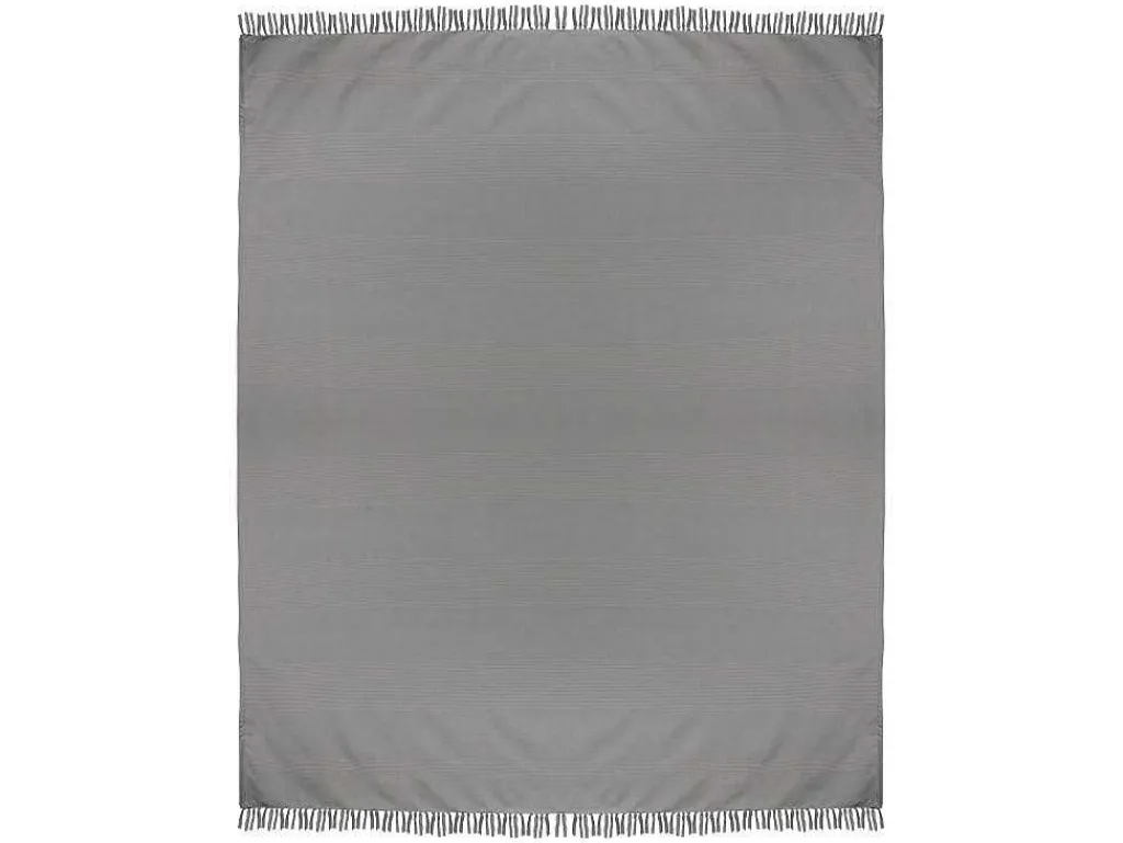 Katoenen Sprei Met Franjes - 230 X 250 Cm - Grijs - Segna-OZAIA Best