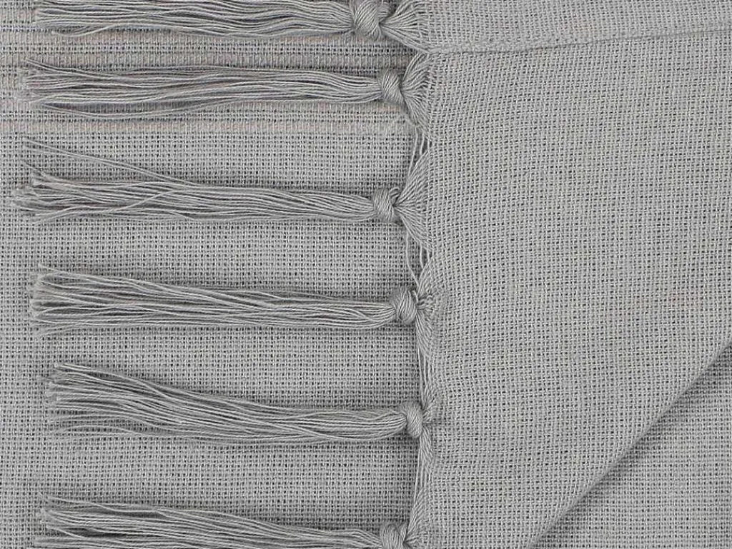 Katoenen Sprei Met Franjes - 230 X 250 Cm - Grijs - Segna-OZAIA Best