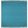 Katoenen Sprei Met Franjes - 230 X 250 Cm - Blauw - Segna-OZAIA Outlet